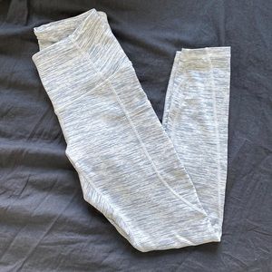 Tesla Small White + Gray Workout Leggings